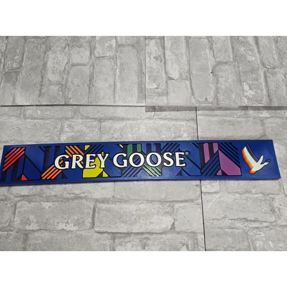 Grey Goose Vodka Rubber Bar Spill Mat Rail Runner‎ 23.5